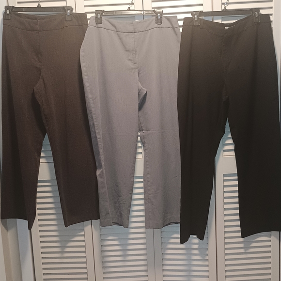 Investments Women's Vintage Pants - Brown, Gray, All 3 For 20 - Picture 1 of 8